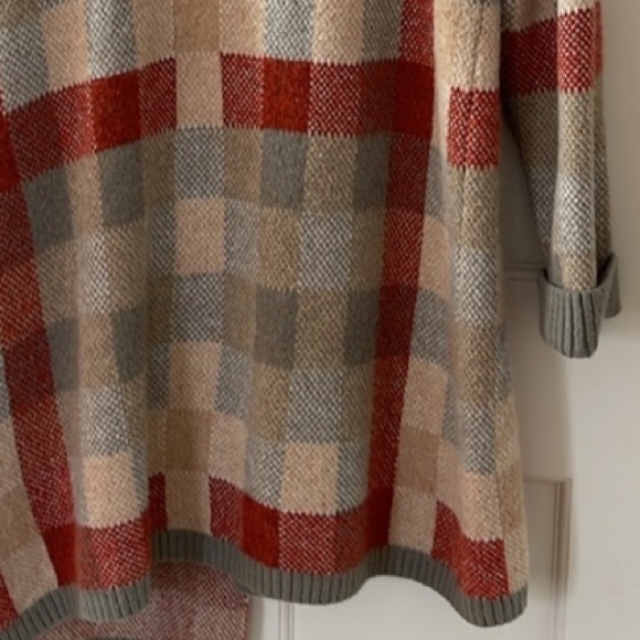 Cyrus XL open front Hooded Cardigan Coat with Pockets - Picture 9 of 11